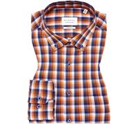 ETERNA Modern Fit Hemd orange, Kariert