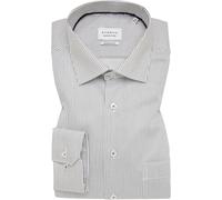 ETERNA Modern Fit Hemd steingrau, Gestreift