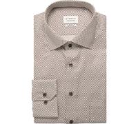 ETERNA Modern Fit Hemd super langer Arm beige-braun