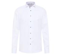 ETERNA Hemd Modern Fit Cover Langarm Haifischkragen blickdichter Twill weiß 43