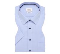 ETERNA MODERN FIT Kurzarm Hemd hellblau hahnentritt 1181-63-C181 48 65