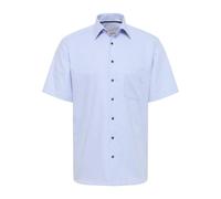 ETERNA MODERN FIT Kurzarm Hemd mittelblau hahnentritt 1181-12-C181 45 65