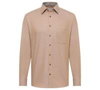 ETERNA Modern Fit Hemd beige/braun, Strukturiert