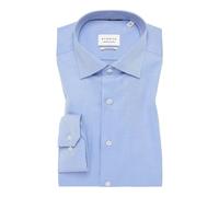 Langarmhemd ETERNA "MODERN FIT", Herren, Gr. 38, Normalgrößen, blau, Twill, 100% Baumwolle, tailliert, Manschette, Hemden, NON IRON (bügelfrei) (32703015-38) blau