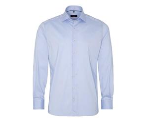 ETERNA - Modern Fit: Langarmhemd blau - Gr. - 43