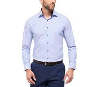 ETERNA MODERN FIT Langarm Hemd dunkelblau-weiß gestreift 8992-16-X14P 48 65
