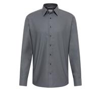 ETERNA MODERN FIT Natural Stretch Langarm Hemd anthrazit dobby 2132-39-X171 - Dynamic Cotton 40 65