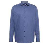 ETERNA MODERN FIT Natural Stretch Langarm Hemd dunkelblau popeline 1082-17-X14K - Dynamic Cotton 46