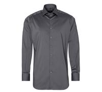 ETERNA MODERN FIT Performance Shirt Langarm Hemd twill silber 3377-35-X18K 44 65