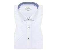 Kurzarmhemd ETERNA "MODERN FIT", Herren, Gr. 45, Normalgrößen, weiß, Popeline, 100% cotton, tailliert, Kurzarm, Hemden, NON IRON (bügelfrei) (59678449-45) weiß