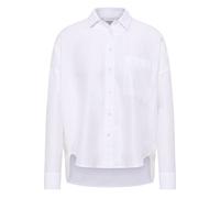 Linen Shirt Bluse in weiß unifarben 42 weiß