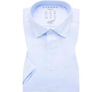 ETERNA Performance Modern Fit Hemd Kurzarm mittelblau