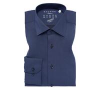 ETERNA Regular Fit Businesshemd aus Popeline mit Stretch-Anteil in Marine, Größe 43