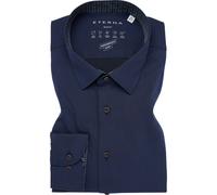 ETERNA Performance Slim Fit Hemd marine, Einfarbig