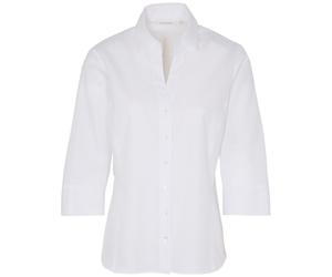 Eterna-R786-700100-45cm Tailliert Bluse Getupft Gr. 40 weiß
