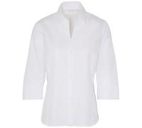 Eterna-R786-700100-45cm Tailliert Bluse Getupft Gr. 48 weiß