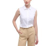 ETERNA Regular Bluse ohne Arm Hemdkragen weiß