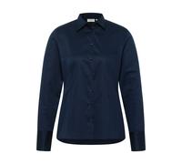 ETERNA Hemdbluse mit Knopfleiste in Dunkelblau, Größe 34