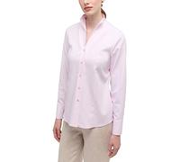 ETERNA Regular Fit Bluse Langarm Kelchkragen Punkte rosa