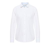 ETERNA Regular Fit Bluse weiss, Einfarbig