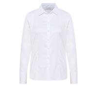 ETERNA - Satin Shirt Bluse Satingewebe Langarm weiß, 48/Langarm