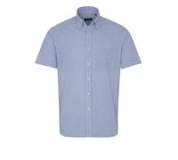 ETERNA REGULAR FIT Kurzarm Hemd punkte blau seersucker 2481-14-WS8B 44 65