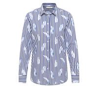 ETERNA REGULAR FIT Langarm Bluse blau popeline printed 7770-14-D935 34