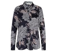 ETERNA REGULAR FIT Langarm Bluse blau satin print 7886-39-D247 - SATIN SHIRT 38