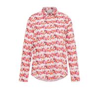 ETERNA REGULAR FIT Langarm Bluse rosa satin print 7689-50-D247 46