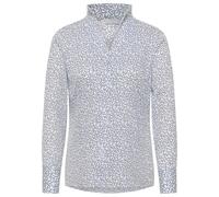 Hemdbluse in off-white bedruckt 46