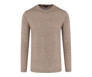 ETERNA Regular Fit Pullover beige-braun, Einfarbig