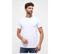 ETERNA Regular Fit T-Shirt Rundhals weiss, Einfarbig