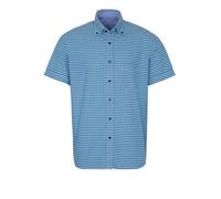 ETERNA REGULAR FIT UPCYCLING SHIRT Kurzarm Hemd oxford blau-türkis kariert 2478-63-WS5B 46 65