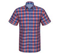 ETERNA REGULAR FIT UPCYCLING SHIRT Kurzarm Hemd oxford rot-blau kariert 2453-83-WS9B 42 65