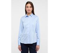 ETERNA Bluse Satin-Shirt unifarben Regular Fit hellblau Größe 38