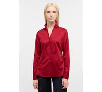 ETERNA - Satin Shirt Bluse Satingewebe Langarm weinrot - Gr. - 38