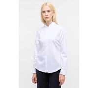 ETERNA - Satin Shirt Bluse Satingewebe Langarm weiß, 36/Langarm
