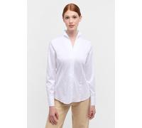 ETERNA - Satin Shirt Bluse Satingewebe Langarm weiß - Gr. - 36/Langarm