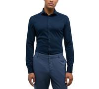 ETERNA Slim Fit 1863 Hemd Langarm Haifischkragen Jersey Nachtblau