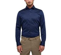 ETERNA Slim Fit 1863 Hemd Langarm Haifischkragen Twill dunkelblau Größe 42