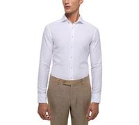 SLIM FIT Linen Shirt in weiß unifarben 40 weiß
