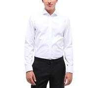 ETERNA Slim Fit Cover Galahemd extra Langer Arm Haifischkragen weiß