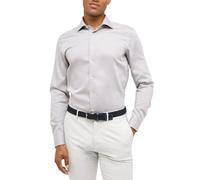 ETERNA Slim Fit Cover Hemd Langarm Blickdicht Struktur beige Größe 40