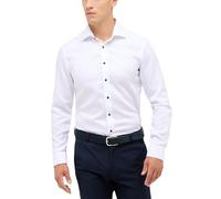 ETERNA Slim Fit Cover Hemd Langarm Blickdicht Struktur weiß Größe 42