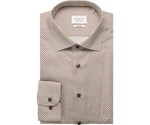 ETERNA Slim Fit Hemd beige/braun, Bedruckt