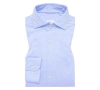 Langarmhemd ETERNA "SLIM FIT", Damen, Gr. 39, Normalgrößen, blau (hellblau), 58% Baumwolle, 42% Polyester, schmal, Manschette, Hemden Langarmhemd, NON IRON (bügelfrei) (18471322-39)