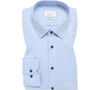 Langarmhemd ETERNA "SLIM FIT", Herren, Gr. 39, Normalgrößen, blau (hellblau), 100% cotton, schmal, Langarm Manschette, Hemden, NON IRON (bügelfrei) (44025444-39) hellblau