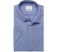 ETERNA Slim Fit Hemd Kurzarm blau