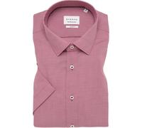 ETERNA Slim Fit Hemd Kurzarm rot