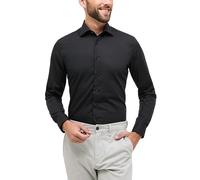 ETERNA Slim Fit Business-Hemd mit Knopfleiste in Black, Größe 39
